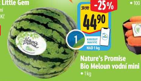 Nature's Promise Bio Meloun vodní mini, 1 kg
