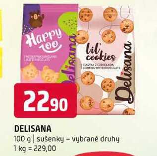 DELISANA 100 g sušenky vybrané druhy