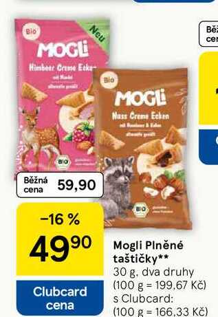 Mogli Plněné taštičky, 30 g, dva druhy  
