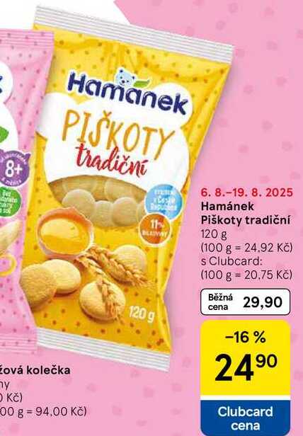 Hamánek Piškoty tradiční, 120 g