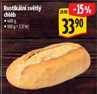 Rustikální světlý chléb, 460 g