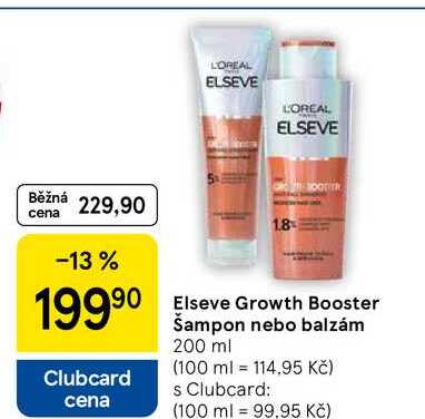 Elseve Growth Booster Šampon nebo balzám, 200 ml 