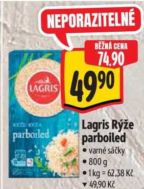 Lagris Rýže parboiled, 800 g