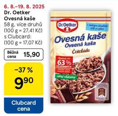 Dr. Oetker Ovesná kaše, 58 g, více druhů