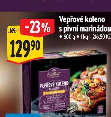 Vepřové koleno  s pivní marinádou  600 g  