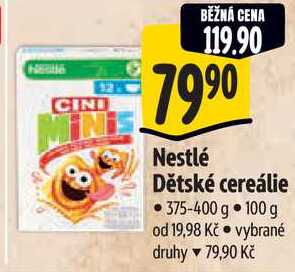 Nestlé Dětské cereálie, 375-400 g