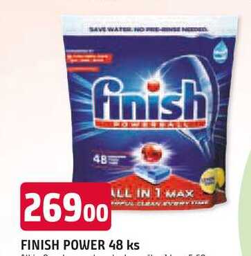 FINISH POWER tablety do myčky 48 ks 