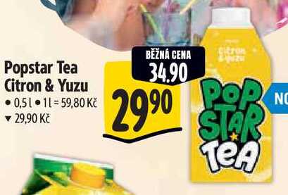 Popstar Tea Citron & Yuzu, 0,5 l