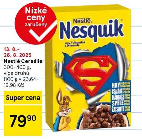 Nestlé Cereálie, 300-400 g