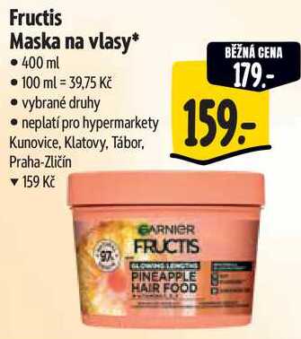 Fructis Maska na vlasy, 400 ml