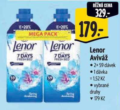 Lenor Aviváž, 2x 59 dávek 