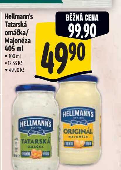Hellmann's Tatarská omáčka/ Majonéza 405 ml 
