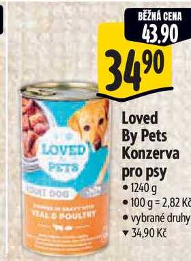 Loved By Pets Konzerva pro psy, 1240 g
