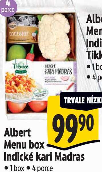 Albert Menu box Indické kari Madras