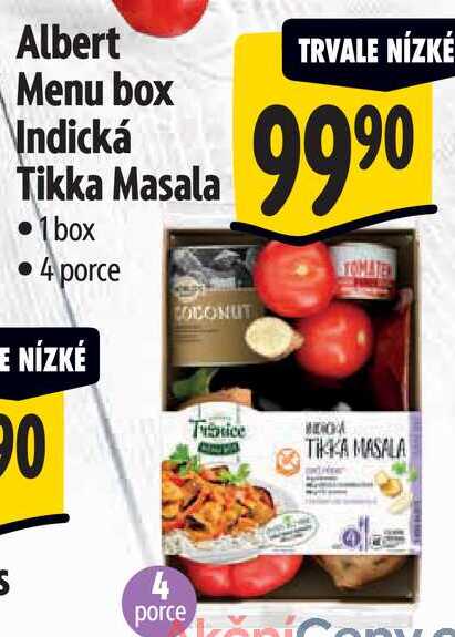 Albert Menu box Indická Tikka Masala 
