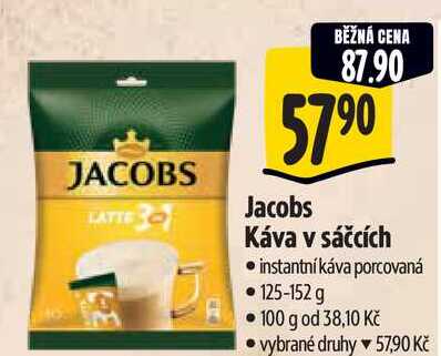   Jacobs Káva v sáčcích instantní káva porcovaná  125-152 g  