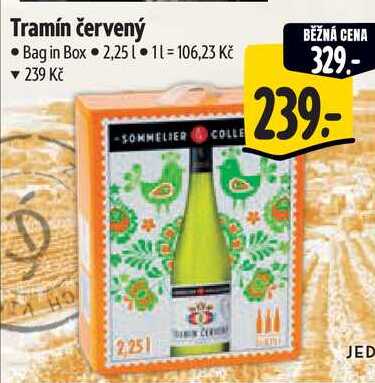 Tramín červený, 2,25 l