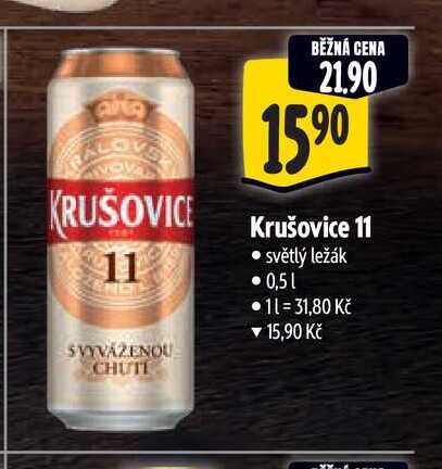   Krušovice 11 0,5 l 