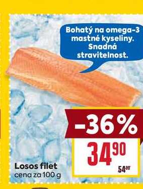 Losos filet cena za 100g
