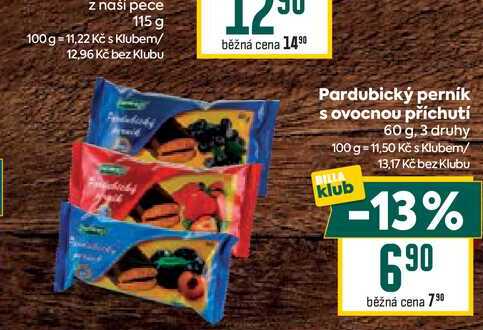 Pardubický perník s ovocnou příchutí 60 g