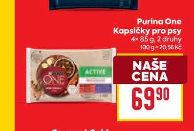 Purina One Kapsičky pro psy 4x 85 g