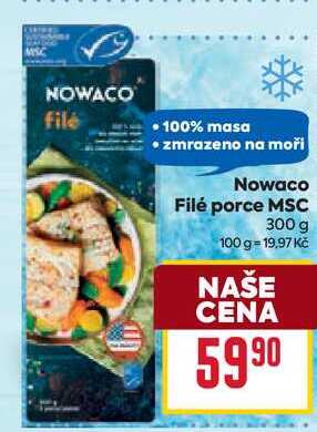 Nowaco Filé porce MSC 300 g 