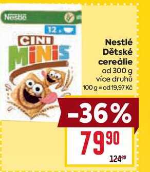 Nestlé Dětské cereálie od 300 g 