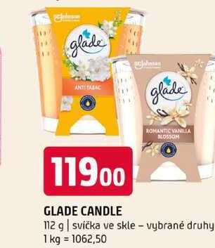 GLADE CANDLE 112 g svíčka ve skle vybrané druhy