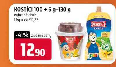KOSTÍCI 100+6 g-130 g vybrané druhy 