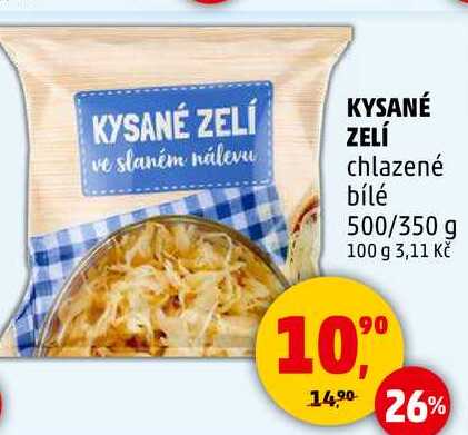 KYSANÉ ZELÍ chlazené bílé, 500/350 g 
