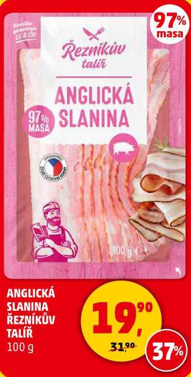 ANGLICKÁ SLANINA ŘEZNÍKŮV TALÍŘ, 100 g 