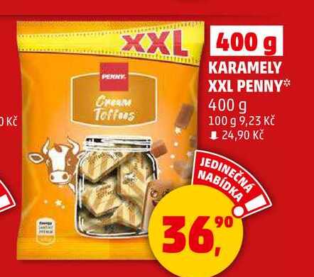 KARAMELY XXL PENNY, 400 g 
