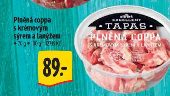 Plněná coppa s krémovým sýrem a lanýžem 70 g 