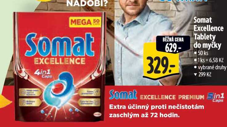  Somat Excellence Tablety do myčky 50 ks 