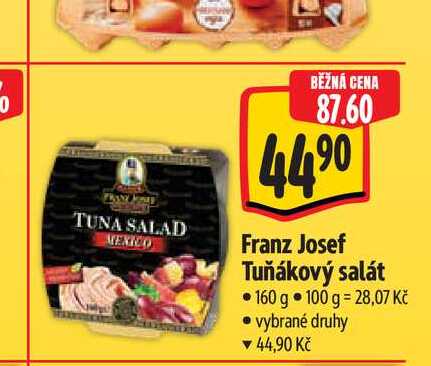   Franz Josef Tuňákový salát 160 g 