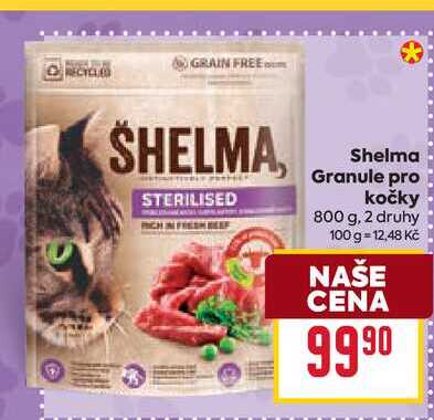 Shelma Granule pro kočky 800 g