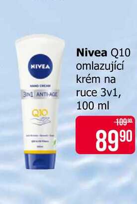 Nivea Q10 omlazující krém na ruce 3v1, 100 ml 