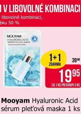 Mooyam Hyaluronic Acid sérum pleťová maska 1 ks 
