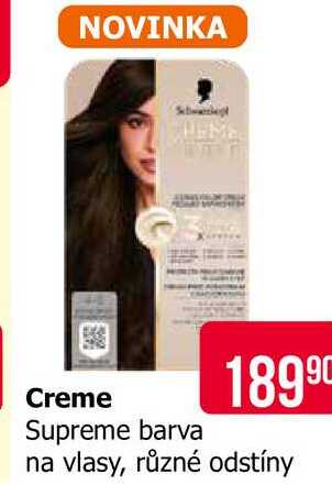 Schwarzkopf Creme Supreme barva na vlasy, různé odstíny 