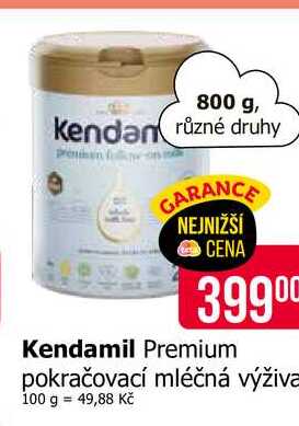 Kendamil Premium pokračovací mléčná výživa 800 g 