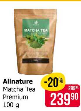 Allnature -Matcha Tea Premium 100 g 