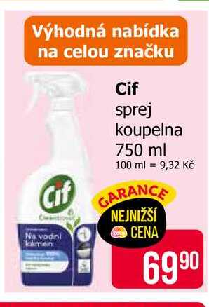 Cif sprej koupelna 750 ml 