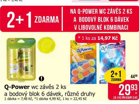 Q-Power wc závěs 2 ks 
