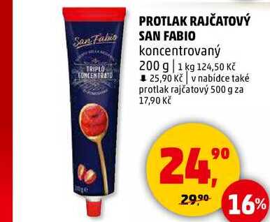 PROTLAK RAJČATOVÝ SAN FABIO koncentrovaný, 200 g  