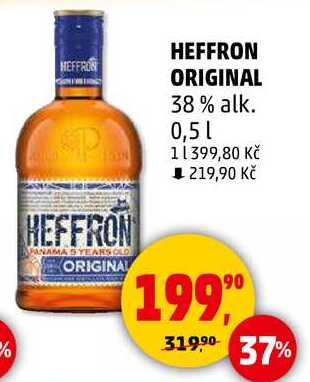 HEFFRON ORIGINAL 38% alk., 0,5 l