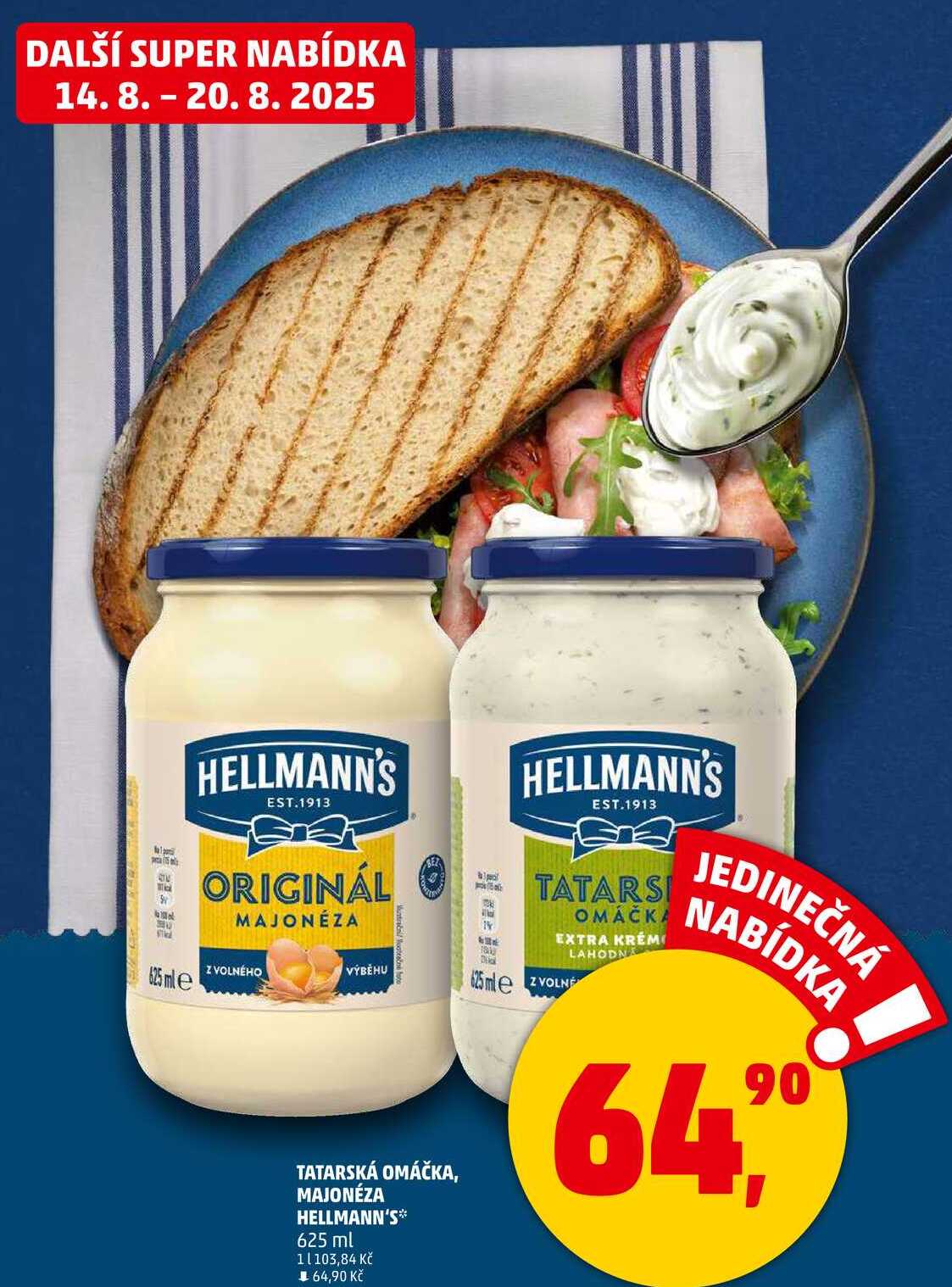 HELLMANN'S MAJONÉZA, 625 ml 