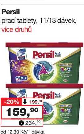 Persil prací tablety, 11/13 dávek