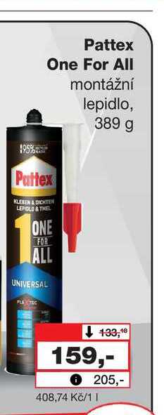 Pattex One For All montážní lepidlo, 389 g 
