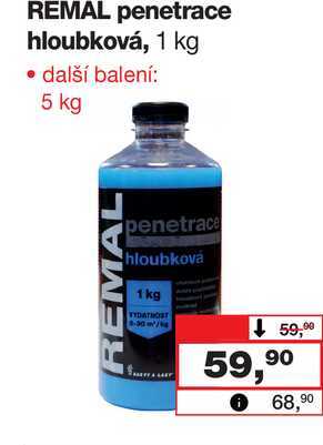 REMAL penetrace hloubková, 1 kg 