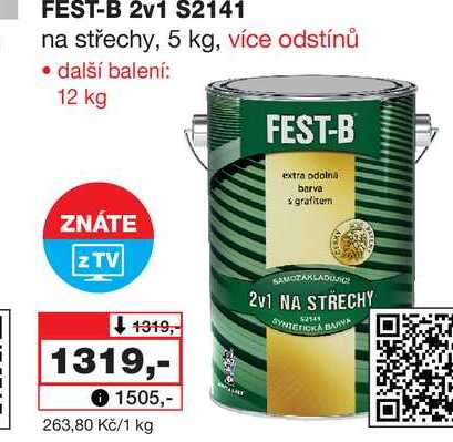FEST-B 2v1 S2141 na střechy, 5 kg